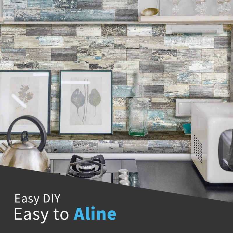 Art3d 10-Sheet Peel and Stick Backsplash PVC Wall Tile, Stickon