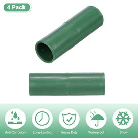 M METERXITY 4 Pcs 16mm Greenhouse Frame Building Connectors, Coupling Pipe Fitting for Grape Trellis/Sunscreen Shed/Gardening Plant Stakes, Greenhouse Accessories [Green]