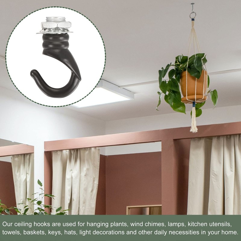 YOKIVE 2 Pcs Alloy M10 Ceiling Hook, Electroplate Pendant Fixtures