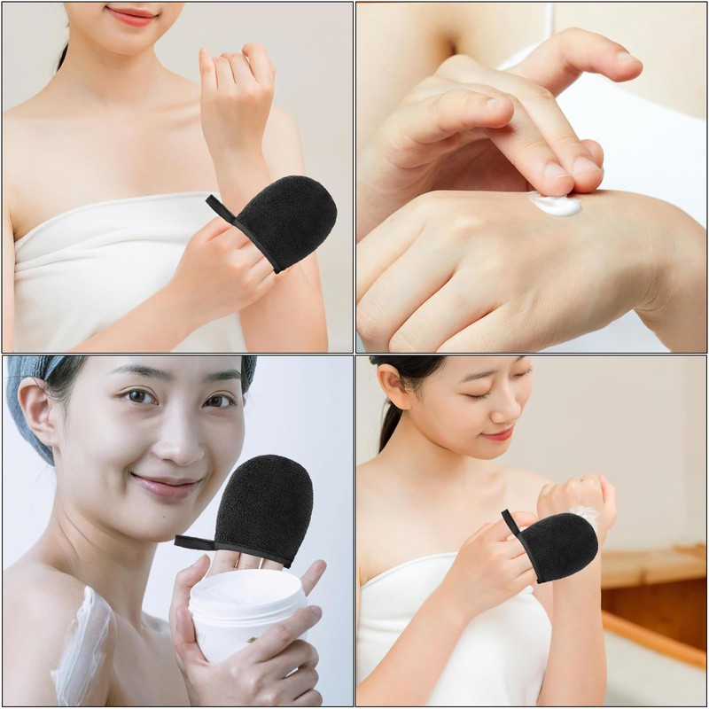 2 PCS Tanning Mitt Washable Self-tanning Application Mitt with Smooth