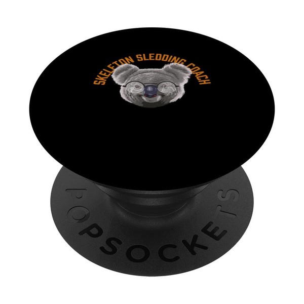Koalified Skeleton Sledding Coach Bobsled Funny PopSockets Standard PopGrip