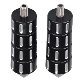 RAGBUSCLE Shifter Peg Motorcycle Shift Lever Billet Foot Pegs, Motorcycle Gear Shift Lever Foot Pegs Shifter Peg, 1997-2016 Compatible with Harley Dyna Softail Street Glide Road King, Black