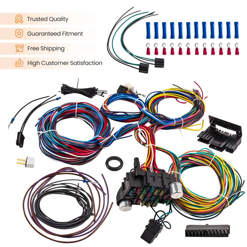 BFO Universal Extra Long Wires 21 Circuit Wiring Harness For