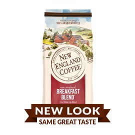 New England Coffee New England Breakfast Blend Medium Roast Ground Coffee 12 Ounce. Bag (Pack of 3)