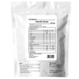 UKHealthHouse Premium Chlorella Powder 500g, Rich in Vitamins, High Proteins, Green Superfood, Chlorophyll, Minerals Amino Acids Fatty Acids and Fiber