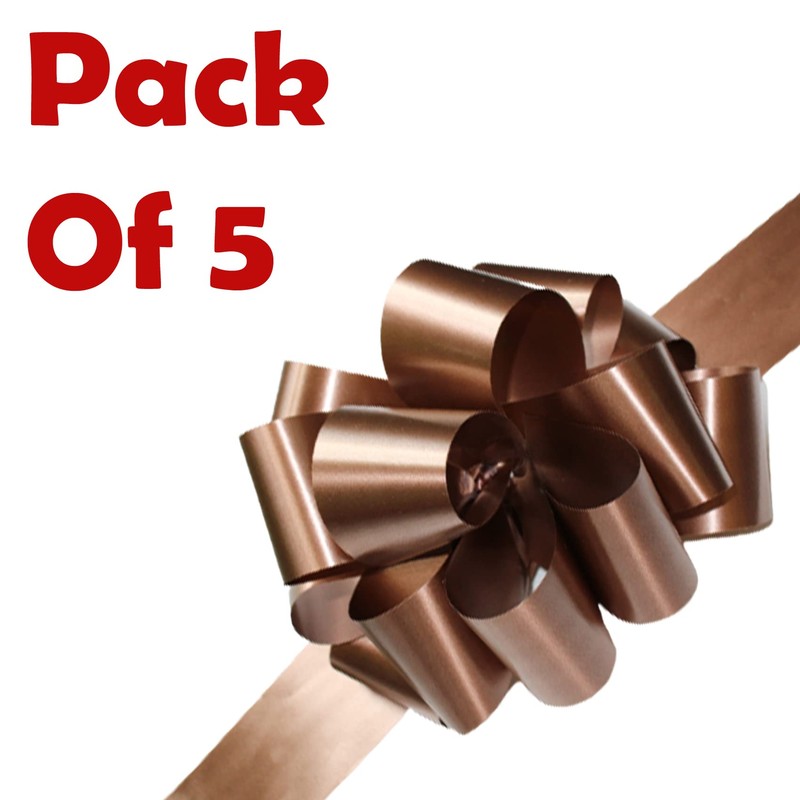 Pull Bows Brown Decorative Ribbon Bows for Gift Wrapping Presents