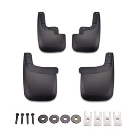 Tecoom Mud Flaps for Chevy Colorado/GMC Canyon Without Flares 2015-2022 Mud Guards Splash Guards Front and Rear Black Set of 4