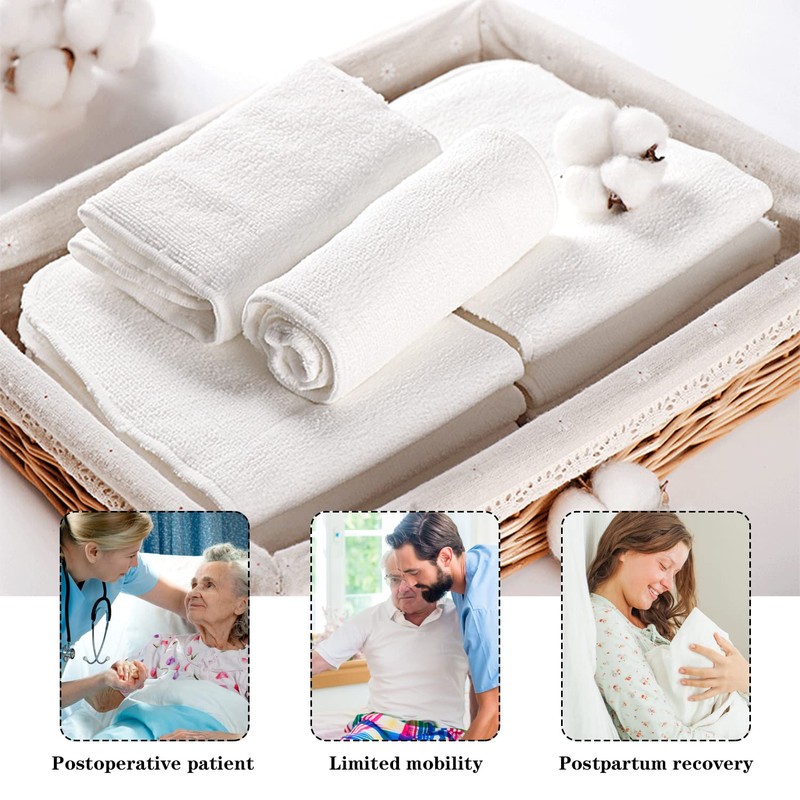 6Pcs Microfiber Reusable Diaper Inserts for Adult Cloth Diapers, Washable