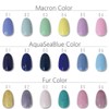 NaturalTrend Gel Nail Color Set of 6 with File (AquaSeaBlue)