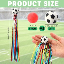 HABNI 20 Bouncy Balls with Tail for Children Large Bouncy Balls Football Springball Rubber Ball Toy Party Bag Children's Birthday Party Bag Filling