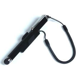 Touch Pen, Cell Phone Stylus, Smartphone Navigation, Operating Smartphone with Gloves, Motorbike Smartphone, Coil Strap Cord Included, Holder Included, Operates Tablets, iPhones, iPads, Smartphones,