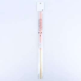 Ogishi Tadashi Shouten Cooking Chopsticks Long Bamboo Wood Saibashi 13 Inches Made in Japan (Pale Pink)