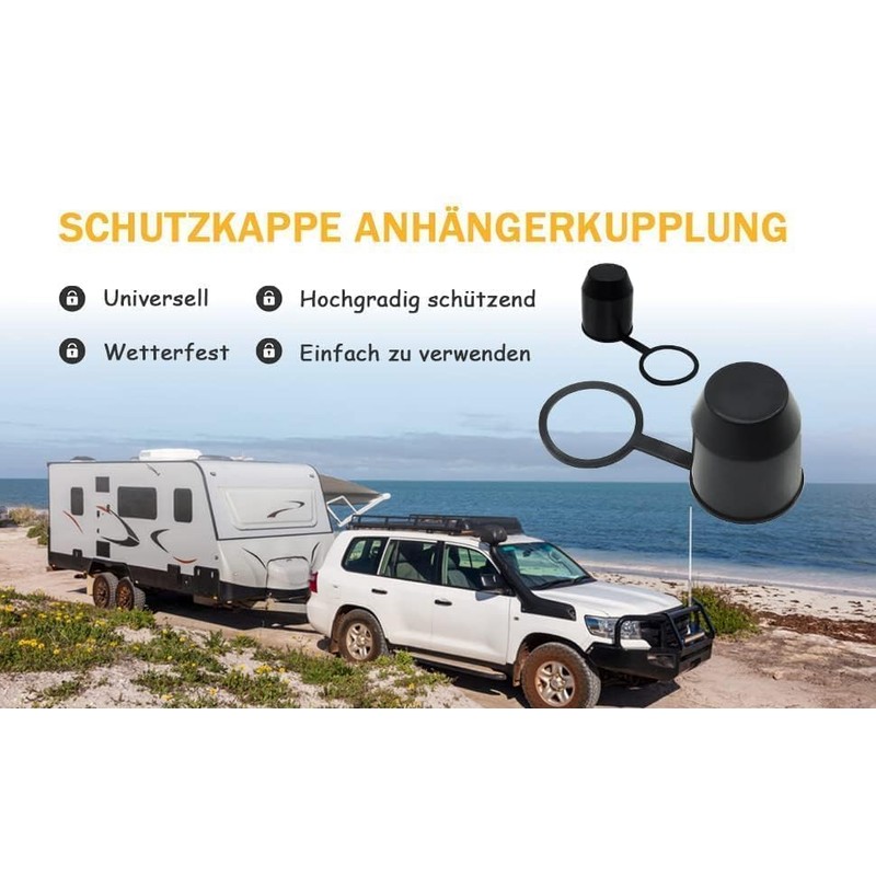 HISports Tow Bar Cover 2 Pieces Dustproof and Waterproof Tow