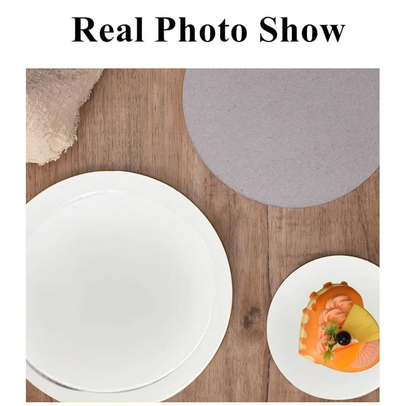 Generic [20/40/100pcs] 8 in White Cakeboard Round,Disposable Cake Circle Base