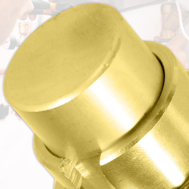 SPARES2GO Cooker Hose Blanking Plug 1/2" BS669 Standard Brass Bayonet
