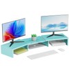 OUTIOE Dual Monitor Stand for Desk, Metal Computer Stand, Desk
