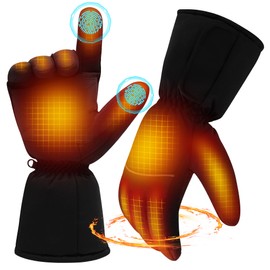 SVPRO Heated Gloves for Men Women,Battery Heated Hunting Winter Gloves,Electric Skiing Gloves and Snowboarding Gloves,Warm Gloves for Arthritis&Raynaud's