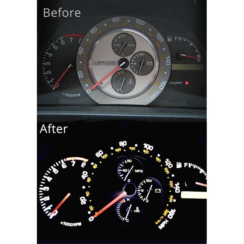 WLJH Bright White Dash Instrument Panel Gauge Cluster Led Light