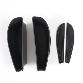 PIUGILH 2 Pieces Car Door Inner Frame Storage Box Suitable for Vo@lks@wa@gen ID.4 X/ID.4 Crozz, Car Door Handle Storage Box for VW Accessories, Door Handle Storage Glove Box Front and Rear Universal