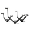 Movo 3BA-3 Heavy-Duty Video Accessory Triple Shoe Bracket for Lights,