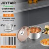 Joyfair 4Qt Stockpot, 18/10 Stainless Steel Stock Pot with Visible