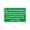 Fire evacuation plan - safety sign - 1.2mm Rigid plastic