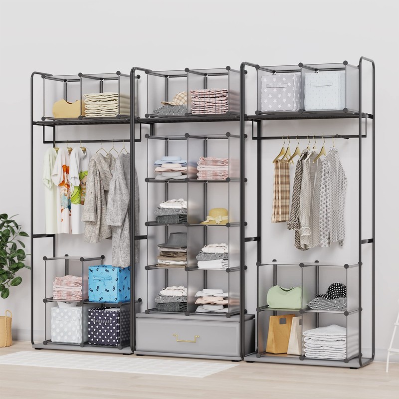 HOMIDEC Closet Organizers and Storage, 16 Cube Storage Organizer, Portable