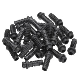 sourcing map 30pcs 8mm Strain Relief Cord Connector Cable Bushing Boot Sleeve for Electric Cable Cord Insulation Protection