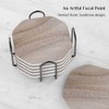 UMIRRO Stone Coasters for Drinks Absorbent for Wooden Coffee Table,