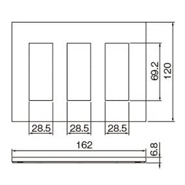 Panasonic SO-STYLE + Extra Metal Plate, Gold WNS9609Y