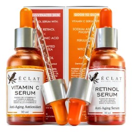Eclat Skincare Set De Suero Facial - Suero De Vitamina C Par                                                                                          