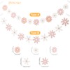 2 Pink Daisy Garlands - Boho Birthday Party Banners with