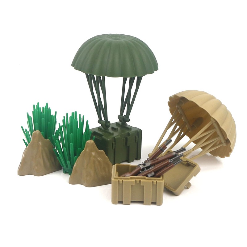 Pamvava Military Weapons Pack, WW2 Army Gear Kit Bricks Accessories
