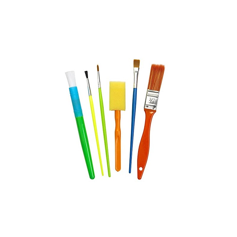 50 Assorted Paint Brush and Applicators in a Cylinder