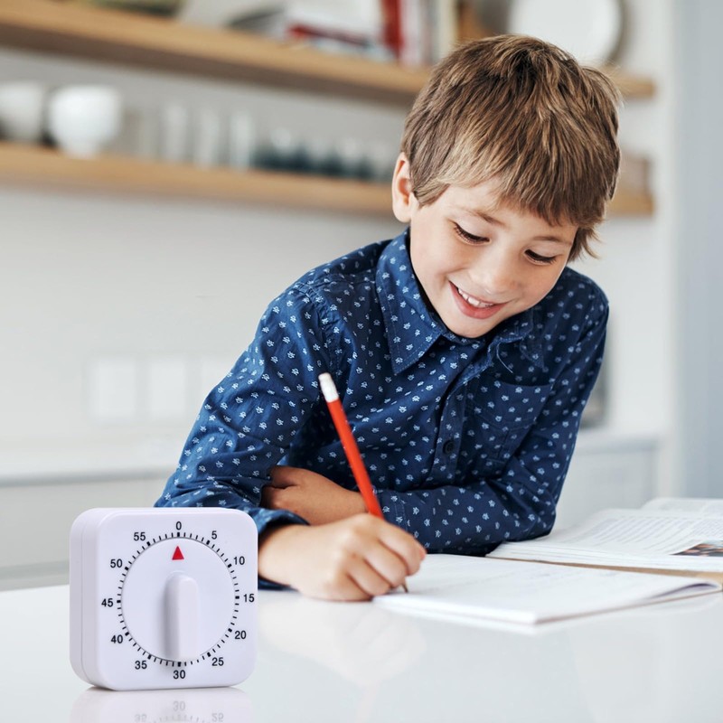 Timer, 60 Minutes Visual Timer with Loud Alarm, Digital Visual