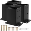 4x4 Post Base 4PCS, Inner Size 3.5x3.5 Inch Fence Post