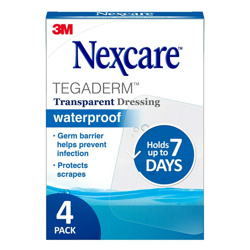 Nexcare Tegaderm Transparent Dressings 4 Inches X 4-3/4 Inches 4