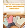 Star Elm Heat Resistant Silicone Oven Mitts, 500°F Non-Slip Mitts