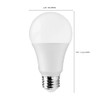 Satco S11411 9.5-Watt A19 LED Light Bulbs, 60-Watt Replacement, 5000K