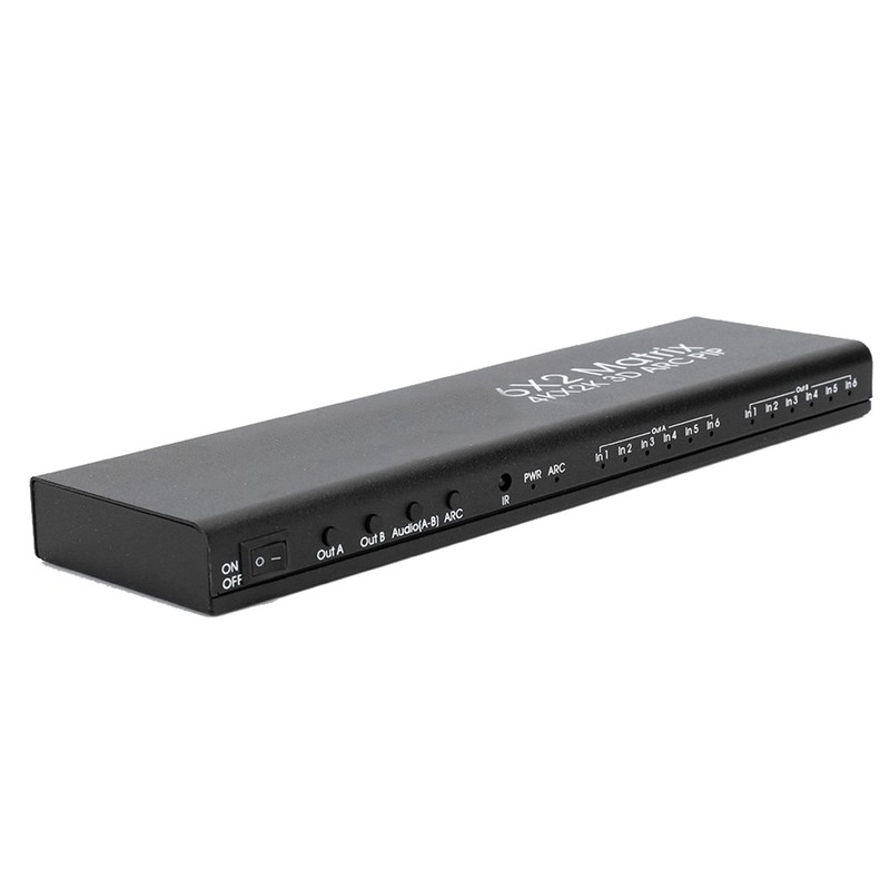 6x2 HDMI Matrix Adapter Flexible Control Support for PIP ARC