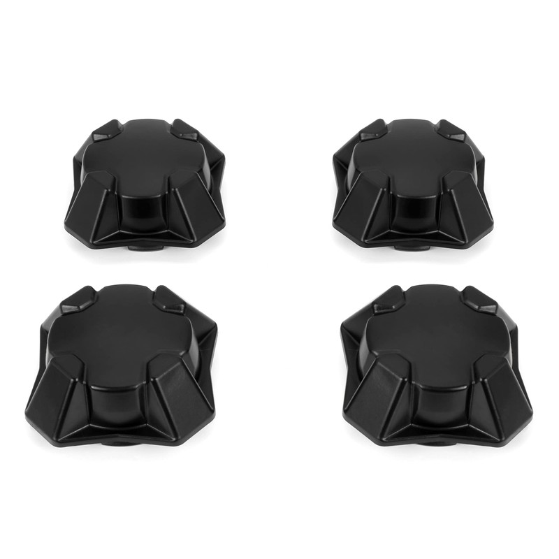 SAUTVS Tire Wheel Hub Caps for Can-Am Defender, Black Dust