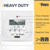 iPower GLTIMEDWEEKX2 Digital Electric Timer, 2 Pack, White
