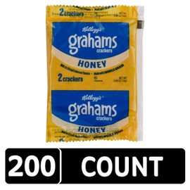 Kellogg's Keebler Grahams Crackers, Honey, 200/2 Count Packages, 0.49 Oz