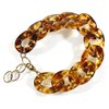 Style ARThouse Curb Appeal, Tortoise Shell Pattern Lucite Bracelet, Size