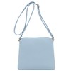 DELUXITY Lightweight Medium Crossbody Bag with Tassel (Light Blue)