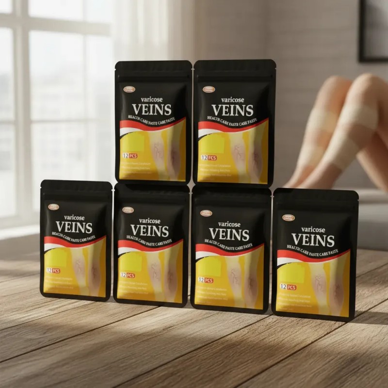 6 Sobres De 12 Parches Para Eliminar Venas Varicosas
