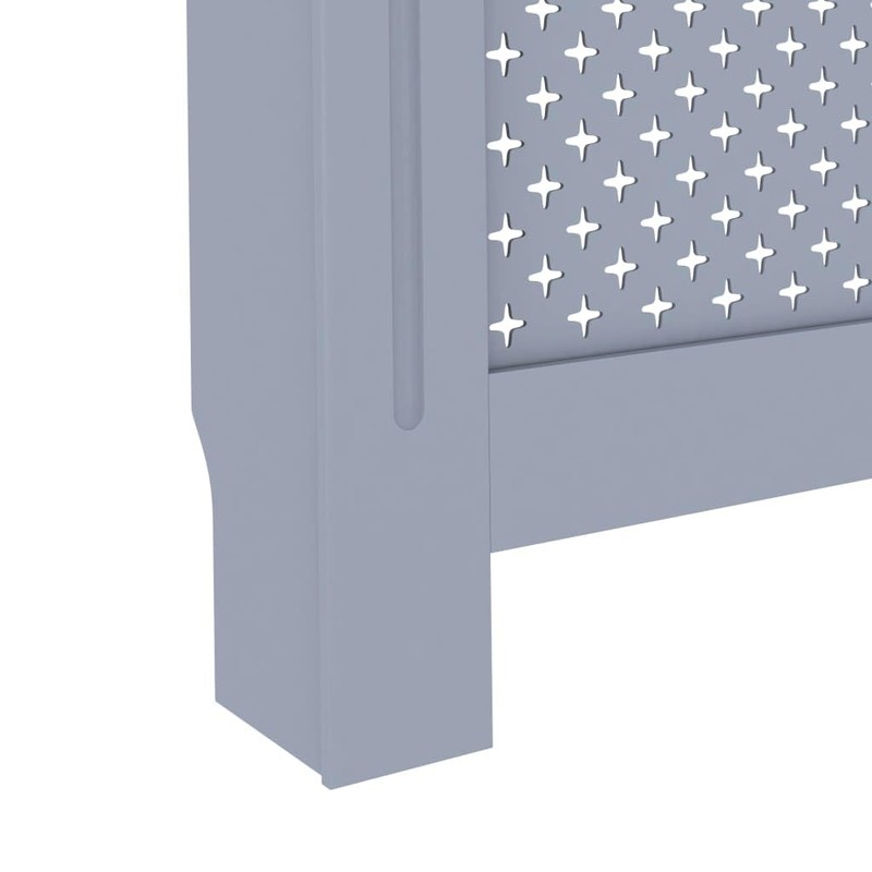 vidaXL Radiator Cover Anthracite 59.8" MDF Heater Heating Cover Storage