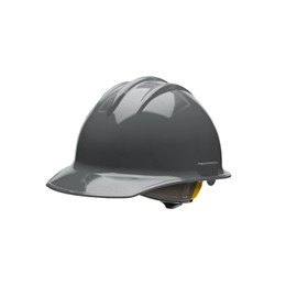 Bullard 30DGR ANSI Z89.1 Type I Class E Non-Vented Cap Style Safety Hard Hat with 6-Point Ratchet Suspension and Cotton Brow Pad, Dove Grey, Medium
