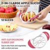 SCHVUBENR 4.72 Inch Large Apple Slicer with 12 Blades -