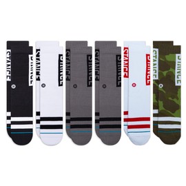 Stance Og Crew Socks [6 Pack] (Medium, Multi)